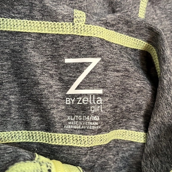 ZELLA Girl Yellow Gray Athletic Zip Up Jacket - Picture 8 of 11